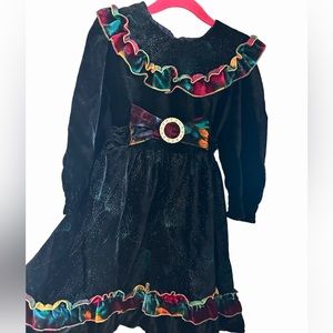 Girls Vintage Holiday Dress
